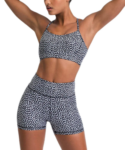 IWEMEK Women's Workout Sets 2 Piece Yoga Outfits High Waisted Biker Shorts and Cross Back Sports Bra Gym Set