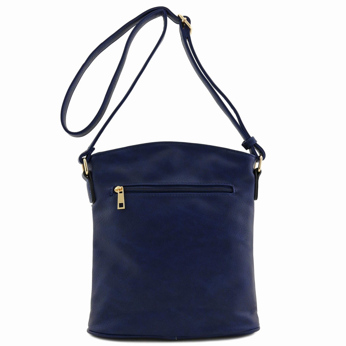 ALYSSA Triple Zip Pocket Large Crossbody Bag