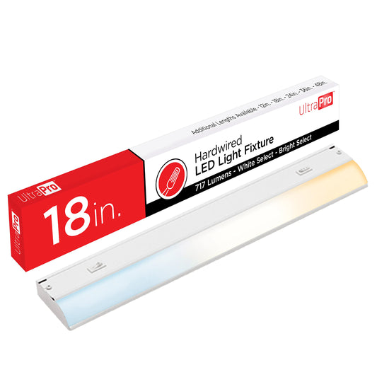UltraPro 24 inch Hardwired Under Cabinet Lights, 3 Color Settings - 2700K/4000K/5000K - Warm White, Cool White, and Daylight, Under Cabinet Lighting, Dimmable Under Counter Lights for Kitchen, 45368