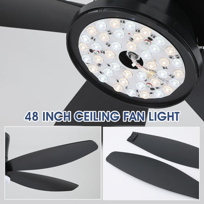 Ceiling Fans with Lights-36 Low Profile Ceiling Fan with Light and Remote/APP Control,Flush Mount,DC Reversible,LED Dimmable Blakc Ceiling Fans for Bedroom,Indoor/Outdoor Patio Use