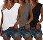 Bliwov 3 Pack Women's Cap Sleeve Tank Tops U Neck Spring Summer Tops Casual Tee Shirts 2025 Beach Vacation Fashion Clothes