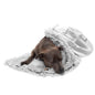 Furhaven - Manta impermeable y lavable para perros y gatos de interior, hecha en piel sintética de pelo largo sintético y terciopelo en color madera, XL, gris niebla