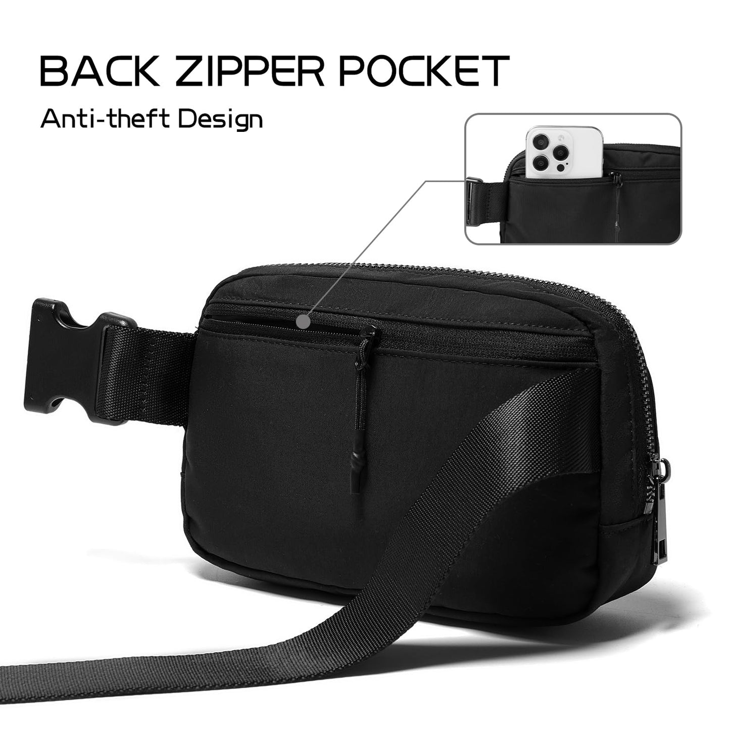 Gitus Belt Bag Fanny Pack Crossbody Bags with Initial Letter Patch Cute Stuff Birthday Gifts for Teenager Girls Cool Stuff for Teens Trendy Preppy Stuff for Teen Girls (Beige-A)