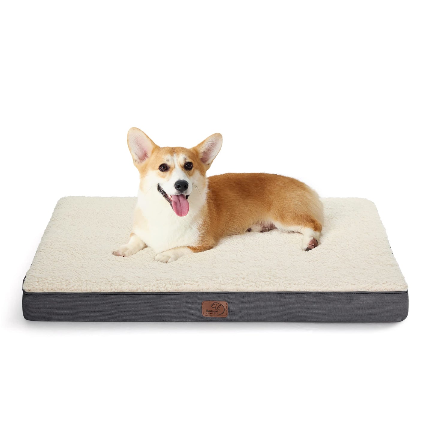 Bedsure Dog Bed for Large Dogs - Orthopedic Waterproof Puppy Beds with Removable Washable Cover, Egg Crate Foam Pet Mat, Suitable for Pet Up to 65 lbs