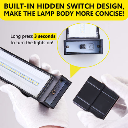 ROSHWEY Solar Pathway Lights Outdoor, 6 Pack Solar Lights Outdoor Waterproof, Bright Solar Garden Light for Outside, Landscape Lighting for Yard Patio Backyard Driveway Walkway Path Lawn
