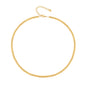 Aobei Pearl 18K Gold Paperclip Chain Choker Satellite Chain Biwa Pearl Pendant Necklace Dainty Jewelry for Women