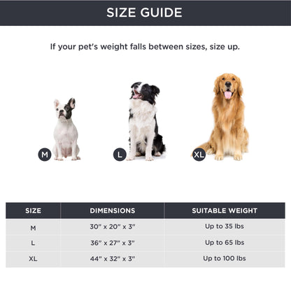 Bedsure Dog Bed for Large Dogs - Orthopedic Waterproof Puppy Beds with Removable Washable Cover, Egg Crate Foam Pet Mat, Suitable for Pet Up to 65 lbs