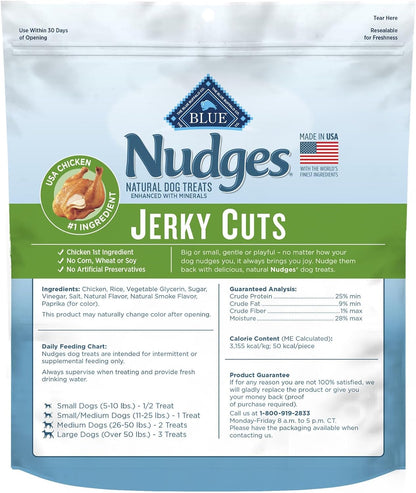 Blue Buffalo Nudges Jerky Cuts Natural Dog Treats Chicken