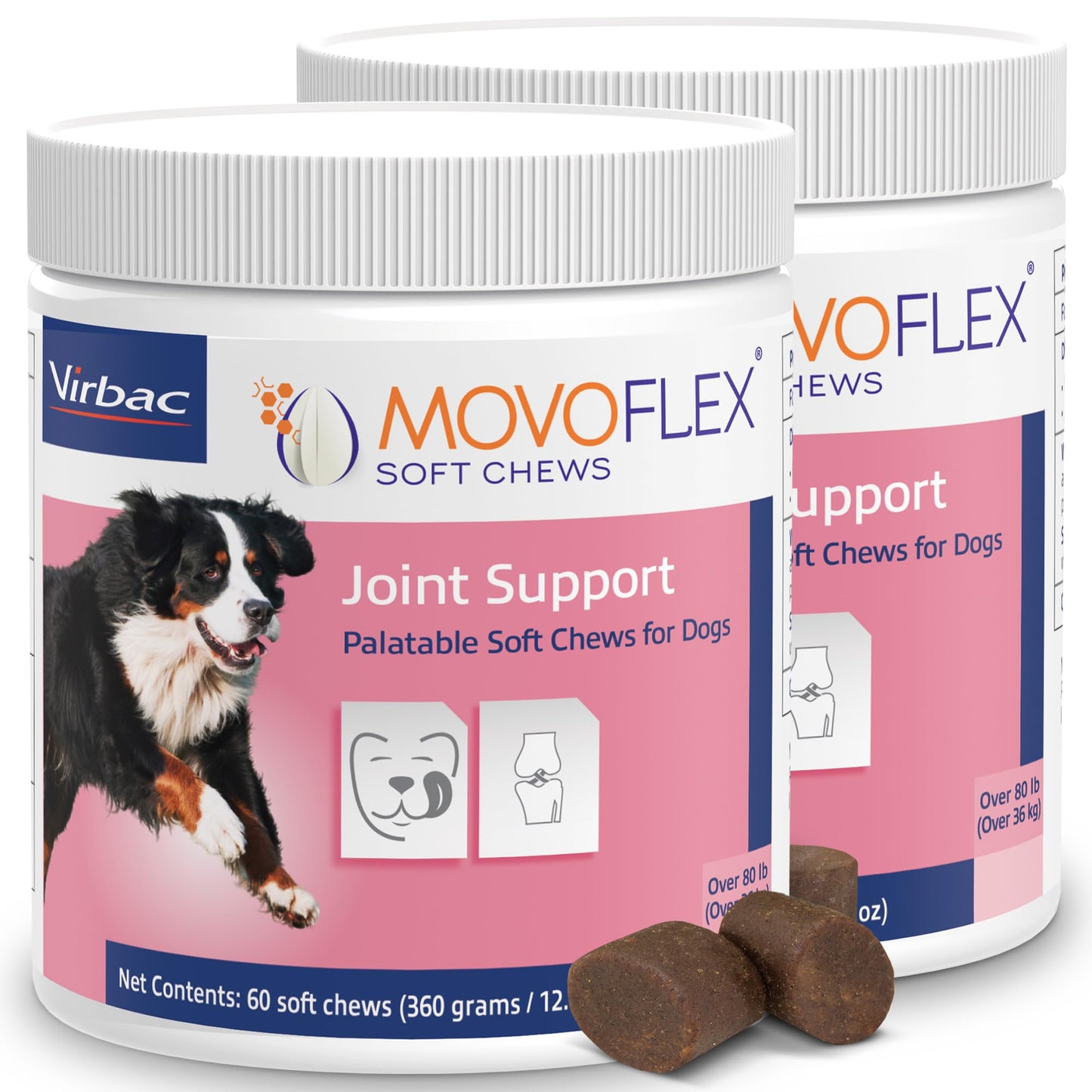 Advanced Soft Chews Hip Joint Support Supplement for Large Dogs- 60 Count by Virbac