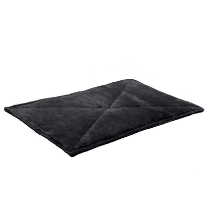 Furhaven ThermaNAP Self-Warming Cat Bed for Indoor Cats & Small Dogs, Washable & Reflects Body Heat - Quilted Faux Fur Reflective Bed Mat - Gray, Small