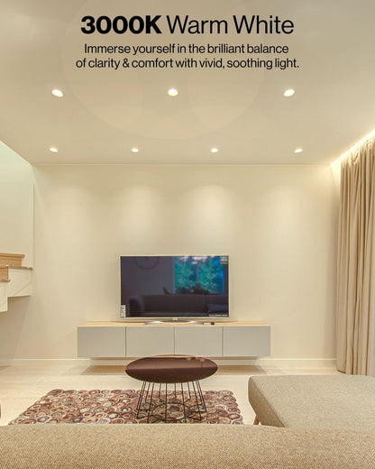 Sunco Recessed Lighting 6 Inch, Retrofit Can Lights, 965LM, 13W (75W Equivalent), Selectable CCT 2700K/3000K/3500K/4000K/5000K, Dimmable, Baffle Trim, Damp Rated UL 4 Pack