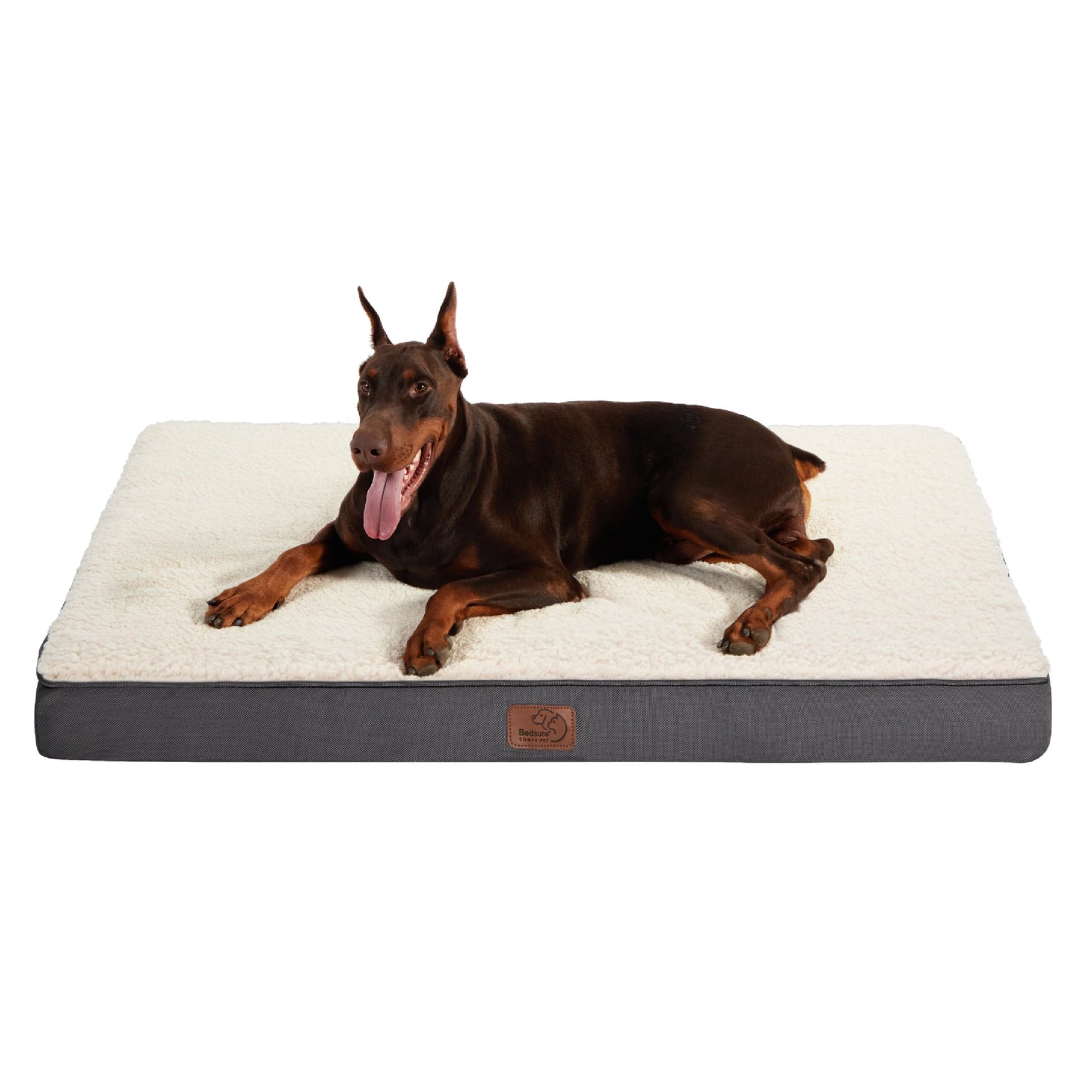 Bedsure Dog Bed for Large Dogs - Orthopedic Waterproof Puppy Beds with Removable Washable Cover, Egg Crate Foam Pet Mat, Suitable for Pet Up to 65 lbs