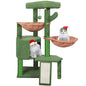 Xin Three Layer Cat Tree with Cat Condo and Two Hammocks,Grey