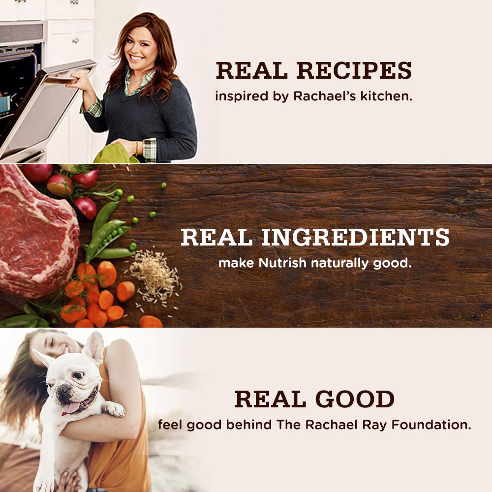 Rachael Ray Nutrish Dish Premium Dry Dog Food, Chicken & Brown Rice Recipe with Veggies & Fruit, 23 Pounds