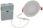 Lithonia Lighting WF4 LED 27K30K35K 90CRI MB M6 Recessed Wafer Downlight with Ultra Thin Round Trim, Color Temperature Selectable, 2700K | 3000K | 3500K, 4-Inch, Matte Black