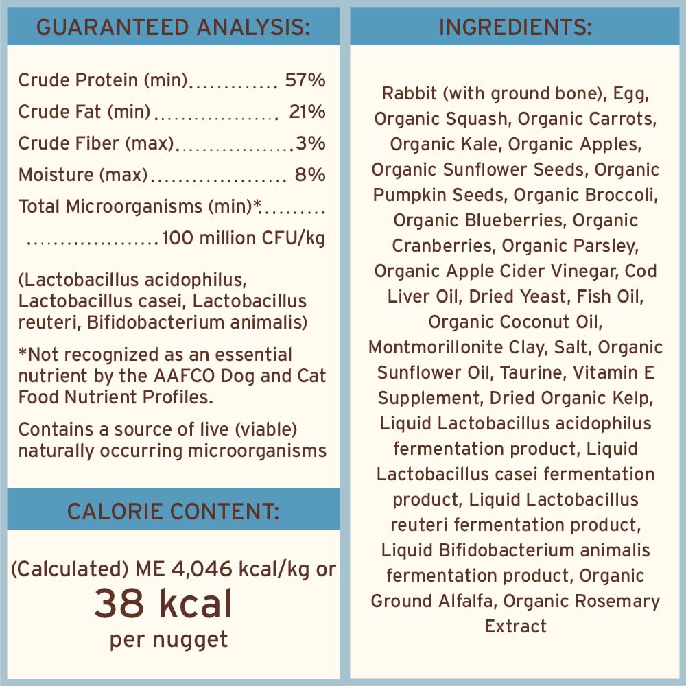 Primal Freeze Dried Raw Cat Food Nuggets Venison, Complete & Balanced Meal or Topper, Premium, Healthy, Grain Free, High Protein Raw Cat Food with Probiotics (14 oz)