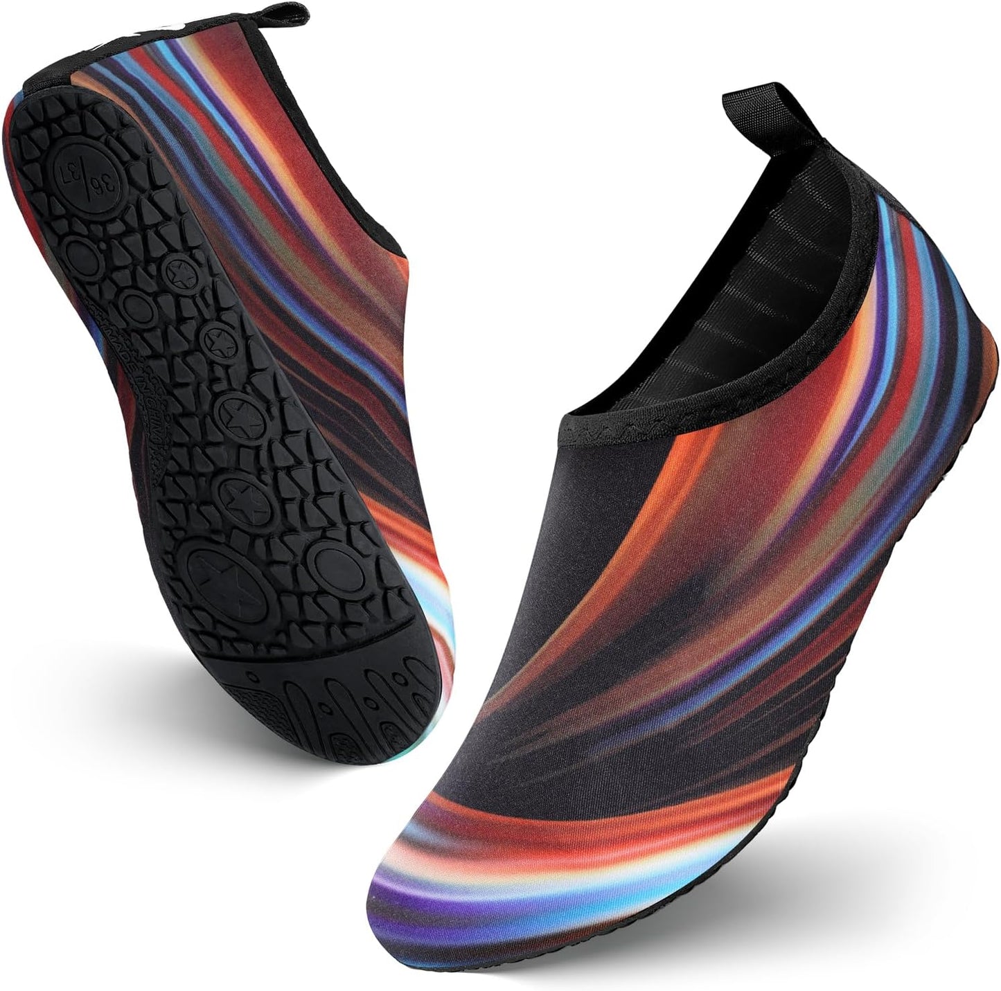 JOTO Water Shoes for Women Men Kids, Barefoot Quick-Dry Aqua Water Socks Slip-on Swim Beach Shoes for Snorkeling Surfing Kayaking Beach Walking Yoga