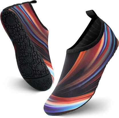 JOTO Water Shoes for Women Men Kids, Barefoot Quick-Dry Aqua Water Socks Slip-on Swim Beach Shoes for Snorkeling Surfing Kayaking Beach Walking Yoga