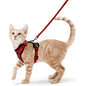 rabbitgoo Cat Harness and Leash for Walking, Escape Proof Soft Adjustable Vest Harnesses for Cats, Easy Control Breathable Reflective Strips Jacket, Black, XS