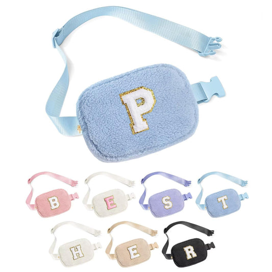 YOOLIFE Easter Gifts for Girls Kids Basket Stuffers - Birthday Gifts for Girls Daughter Sister Friends, Initial Crossbody Bag Belt Bag Fanny Pack for Women, Pink A