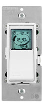 Leviton Decora Programmable Timer Switch for Lights and Motor Loads, Neutral Wire Required, Single Pole or 3-Way, VPT24-1PZ, White with Ivory and Light Almond Faceplates