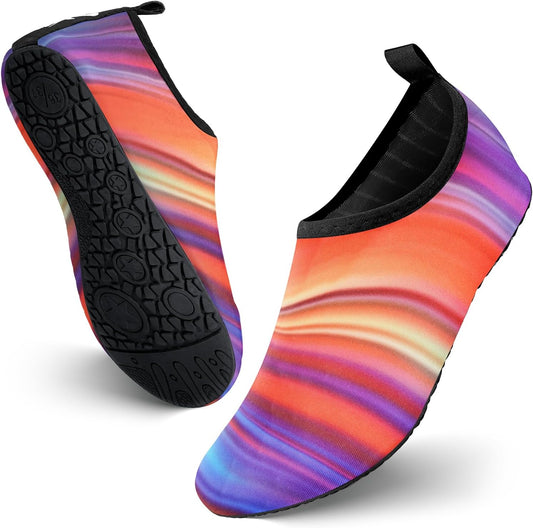JOTO Water Shoes for Women Men Kids, Barefoot Quick-Dry Aqua Water Socks Slip-on Swim Beach Shoes for Snorkeling Surfing Kayaking Beach Walking Yoga