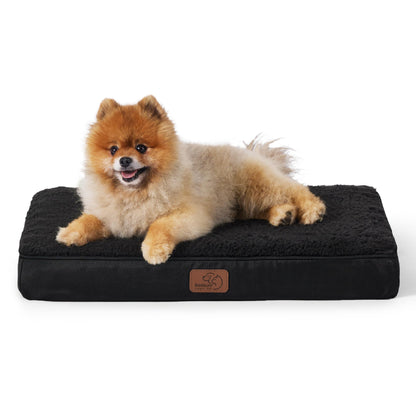 Bedsure Dog Bed for Large Dogs - Orthopedic Waterproof Puppy Beds with Removable Washable Cover, Egg Crate Foam Pet Mat, Suitable for Pet Up to 65 lbs