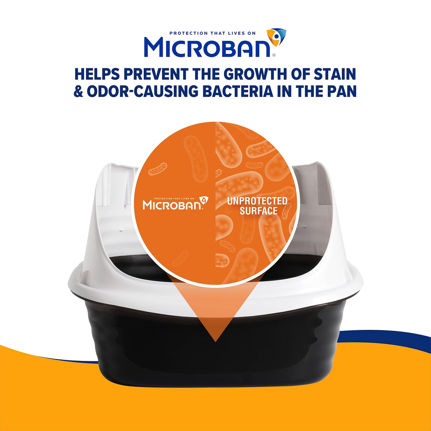 Arm & Hammer Cat Boxes for Indoor Cats with Microban, Sifting Litter Box, Scoop Free Cat Litter Tray, USA Made