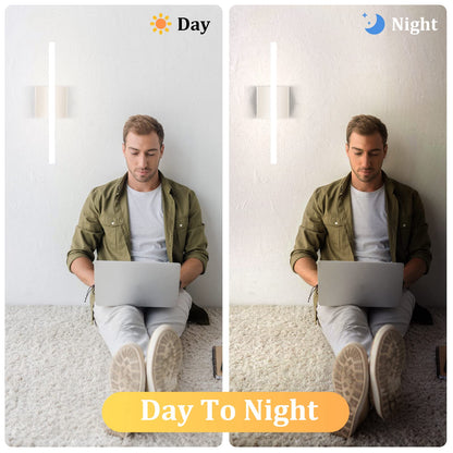 Combuh Modern Bathroom Light Fixtures Over Mirror 16 Inch IP44 9W Chrome Vanity Light Bar for Bathroom Wall Light Fixtures Cool White 6000K