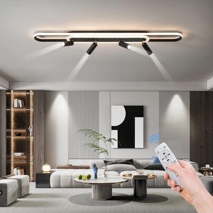 Modern Chandelier Modern Led Chandelier Adjustable Black Chandelier Lighting Fixture High Ceiling Chandelier Suitable for Living Room Staircase Villa