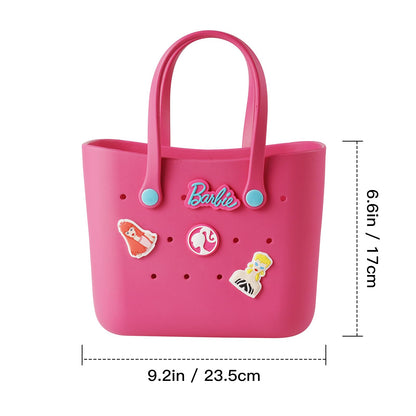 MINISO Barbie Lunch Bag For Women Lunch Tote Bag Cute With Handle Bento Bags Barbie Daylight Shiny Series
