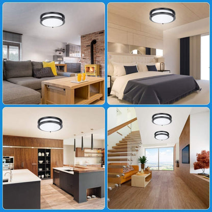36W Dimmable LED Ceiling Light Fixture, 12 inch Flush Mount Light Fixture, Ceiling Lights for Bedroom, Kitchen, Bathroom, Super Bright 4000 Lumens, 400W Equivalent, 5000K Daylight White