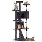 BestPet 54in Cat Tree Tower for Indoor Cats,Multi-Level Furniture Activity Center with Scratching Posts Stand House Condo Funny Toys Kittens Pet Play House,Dark Gray