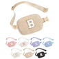 YOOLIFE Easter Gifts for Girls Kids Basket Stuffers - Birthday Gifts for Girls Daughter Sister Friends, Initial Crossbody Bag Belt Bag Fanny Pack for Women, Pink A