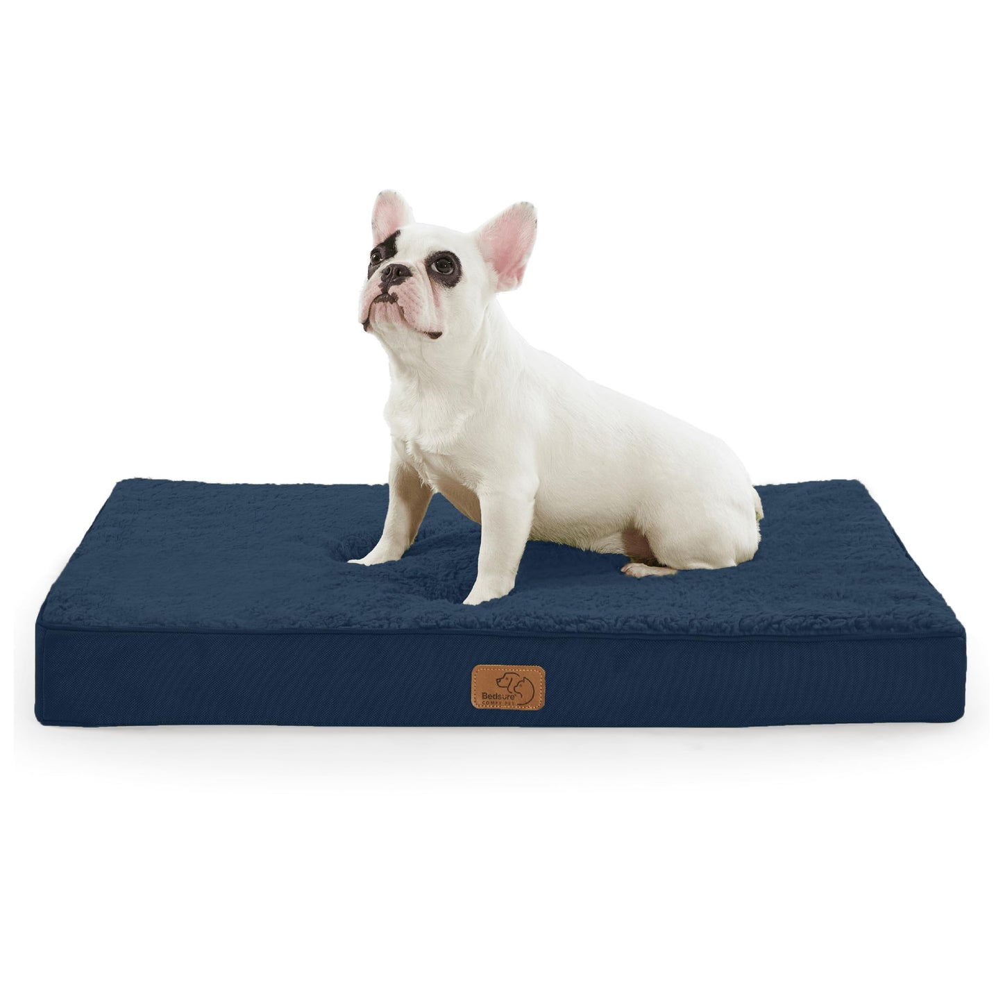 Bedsure Dog Bed for Large Dogs - Orthopedic Waterproof Puppy Beds with Removable Washable Cover, Egg Crate Foam Pet Mat, Suitable for Pet Up to 65 lbs