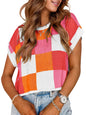 Womens Spring Crop Tops 2025 Cap Short Sleeve Sweater Vest Tank Loose Shirts Business Vacation Outfits Trendy Fall Summer Top