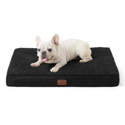 Bedsure Dog Bed for Large Dogs - Orthopedic Waterproof Puppy Beds with Removable Washable Cover, Egg Crate Foam Pet Mat, Suitable for Pet Up to 65 lbs