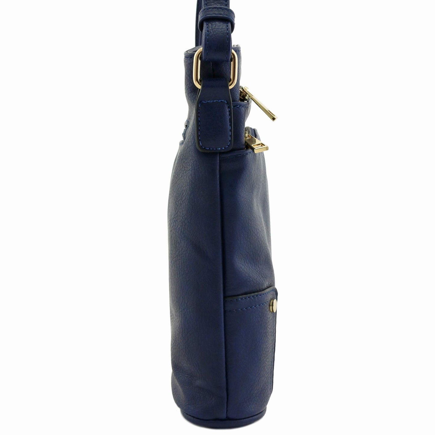ALYSSA Triple Zip Pocket Large Crossbody Bag