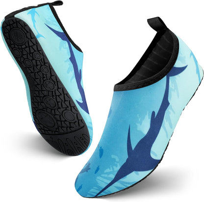JOTO Water Shoes for Women Men Kids, Barefoot Quick-Dry Aqua Water Socks Slip-on Swim Beach Shoes for Snorkeling Surfing Kayaking Beach Walking Yoga
