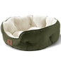 Asvin Small Dog Bed for Small Dogs, Cat Beds for Indoor Cats, Pet Bed for Puppy and Kitty, Extra Soft & Machine Washable with Anti-Slip & Water-Resistant Oxford Bottom, Grey, 20 inches