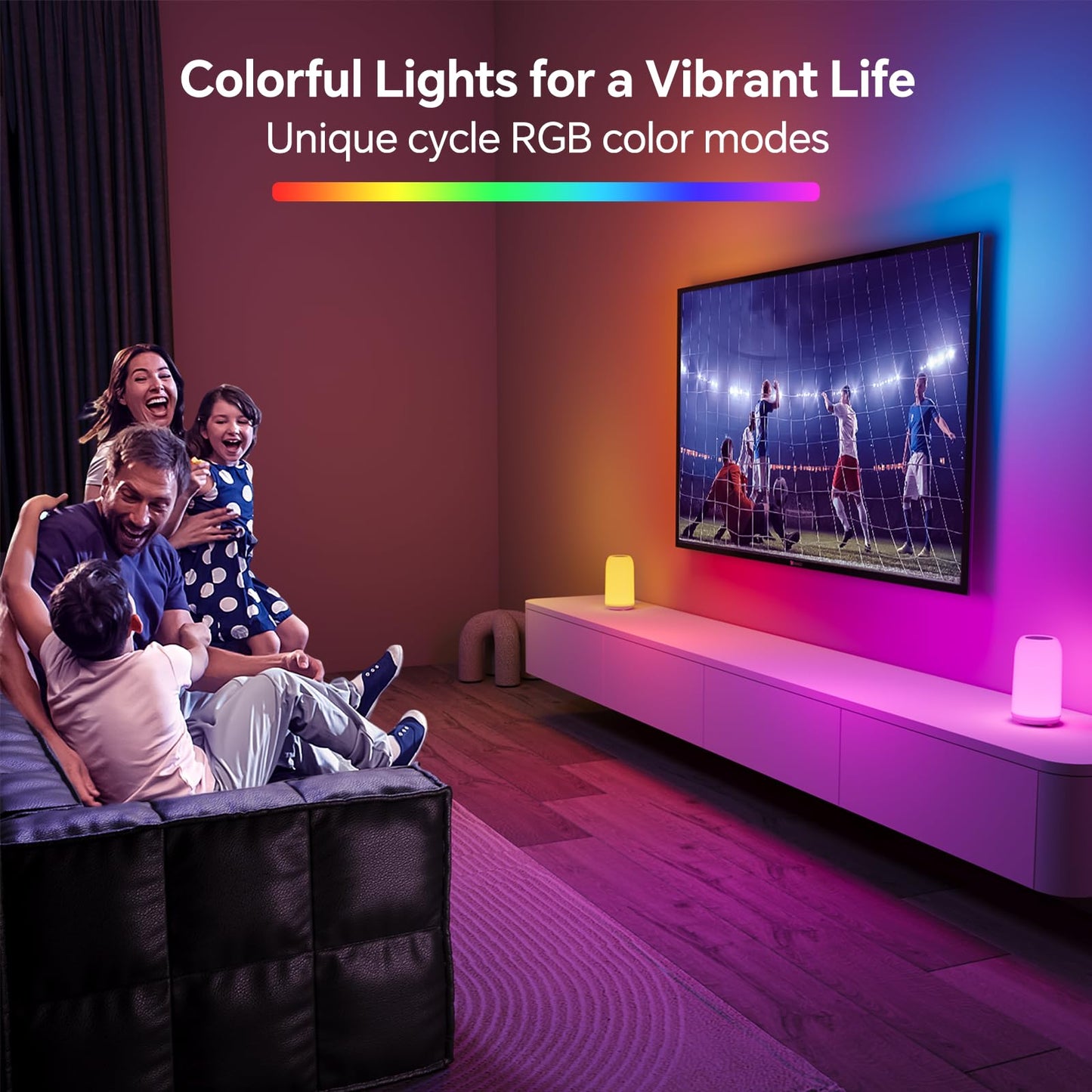 Touch Bedside Table Lamp, [Sleek Design & RGB Mode] 3 Way Dimmable Small Lamp for Bedroom, LED Lamp with Warm White Lights, Multi-Color Smart Nightstand Lamp for for Living Room Home Gifts