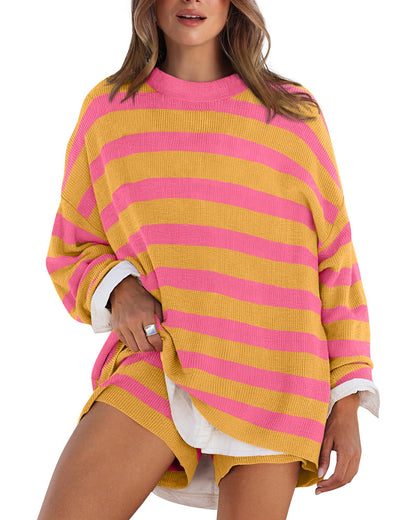 XIEERDUO Womens Sweater Sets 2 Piece Outfits Shorts Athleisure Lounge Wear Fall Fashion 2024
