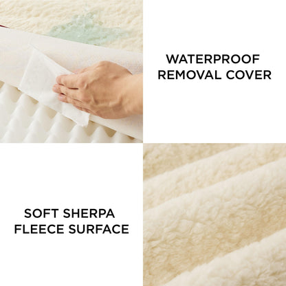 Bedsure Dog Bed for Large Dogs - Orthopedic Waterproof Puppy Beds with Removable Washable Cover, Egg Crate Foam Pet Mat, Suitable for Pet Up to 65 lbs