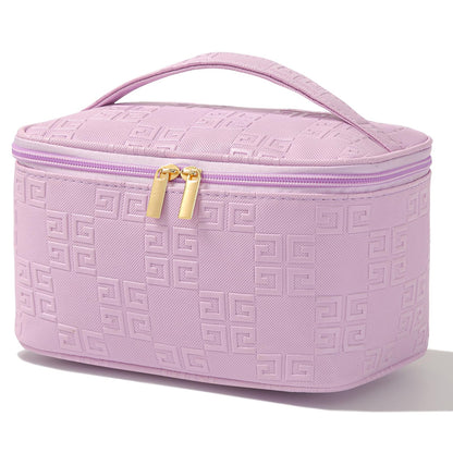 Meiyuuo Cute Makeup Bag Small Cosmetic Bags for Women Girls Gift for Teens Medium Pouch for Purse Essentials Toiletry Zip Pouch PU Waterproof Organizer Case (Cow Print)