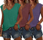 Bliwov 3 Pack Women's Cap Sleeve Tank Tops U Neck Spring Summer Tops Casual Tee Shirts 2025 Beach Vacation Fashion Clothes