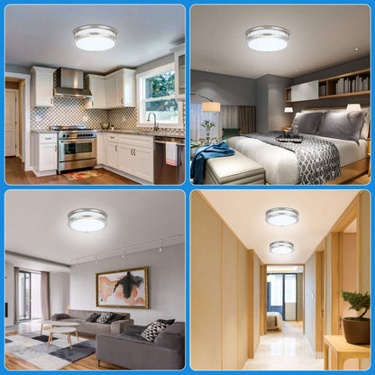 36W Dimmable LED Ceiling Light Fixture, 12 inch Flush Mount Light Fixture, Ceiling Lights for Bedroom, Kitchen, Bathroom, Super Bright 4000 Lumens, 400W Equivalent, 5000K Daylight White