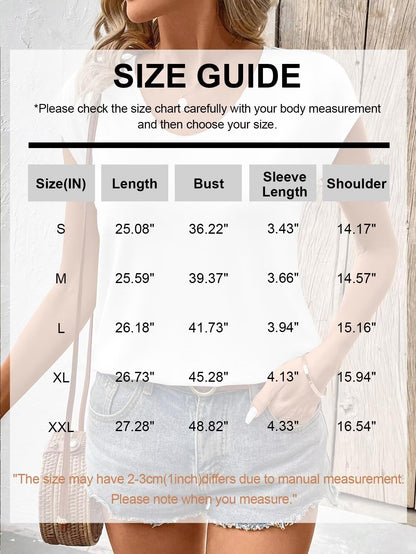 Bliwov 3 Pack Women's Cap Sleeve Tank Tops U Neck Spring Summer Tops Casual Tee Shirts 2025 Beach Vacation Fashion Clothes