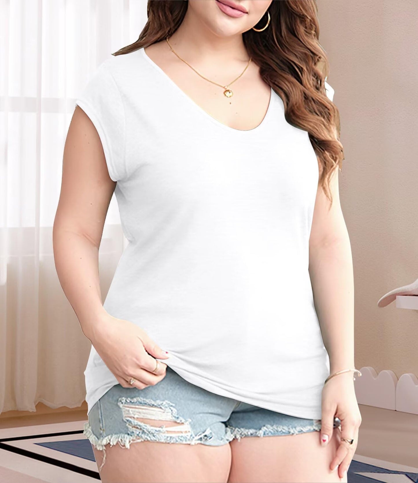 Bliwov 3 Pack Women's Cap Sleeve Tank Tops U Neck Spring Summer Tops Casual Tee Shirts 2025 Beach Vacation Fashion Clothes