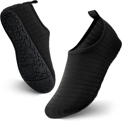 JOTO Water Shoes for Women Men Kids, Barefoot Quick-Dry Aqua Water Socks Slip-on Swim Beach Shoes for Snorkeling Surfing Kayaking Beach Walking Yoga