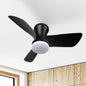 SUNMORY Ceiling Fans with Lights and Remote, 30 inch Low Profile Ceiling Fan with Light, Modern Flush Mount Ceiling Fan for Bedroom/Kitchen/Dining Room/Patio, 6 Wind Speeds, Dimmable, White